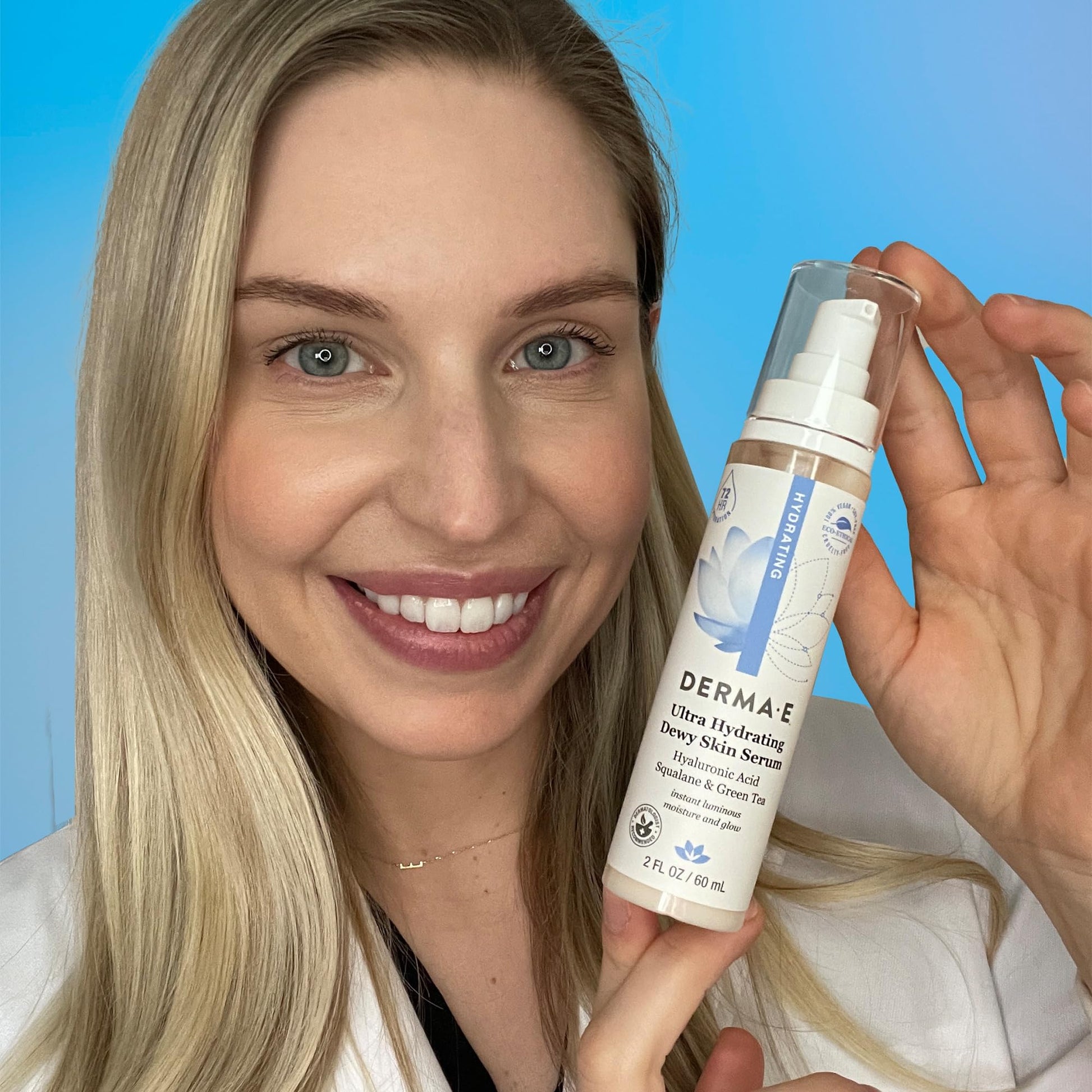 DERMA-E Hydrating Serum with Hyaluronic Acid, 2 oz