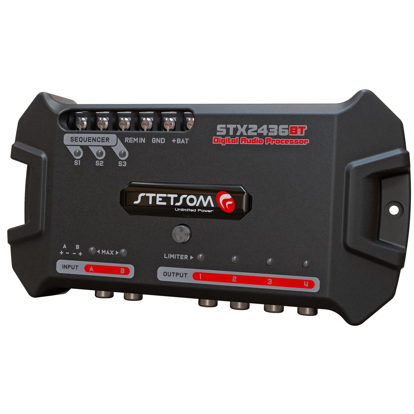 Stetsom STX 2436 BT DSP Bluetooth (nueva versión 2022) Procesador de señal digital completo bandas gráfico ecualizador de alta precisión filtros cruzados voltímetro