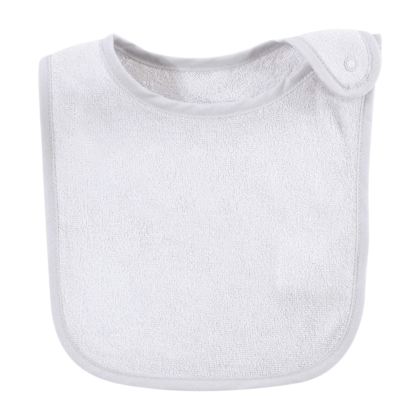 Hudson Baby - Baberos unisex de rayón de rizo de bambú, color negro, blanco, talla única