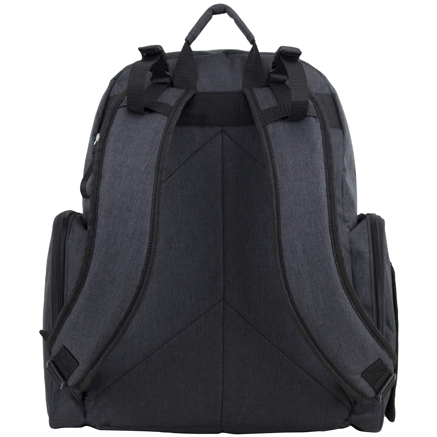BODHI Baby mochila multifuncional para pañales con cambiador extraíble, unisex, para mamás y papás, Negro (Black Chambray)