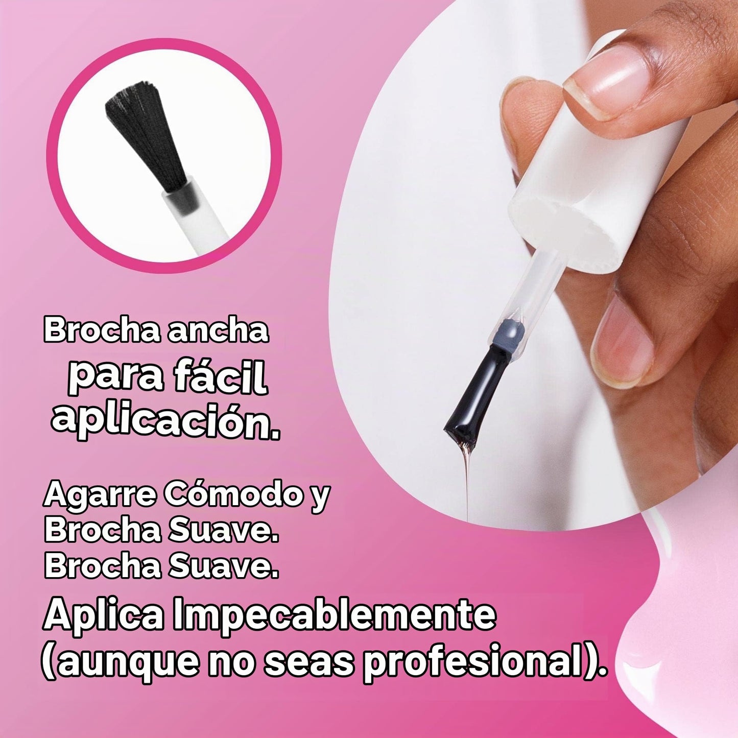Eternal Colección – Juego de 5 piezas: Larga duración, secado rápido, esmalte de uñas de brillo espejo – endurecedor, acabado brillante y brillante – 0,46 onzas fluidas cada uno (PINKY PROMISE)