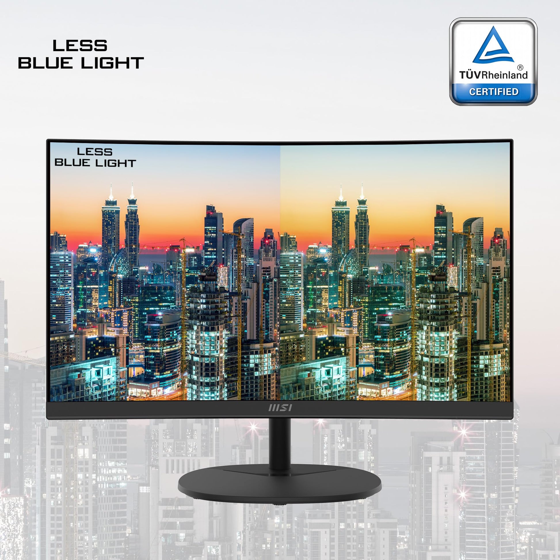 Monitor VA Curvado MSI Pro MP2412C Negro FHD 100Hz 1ms para Computadora