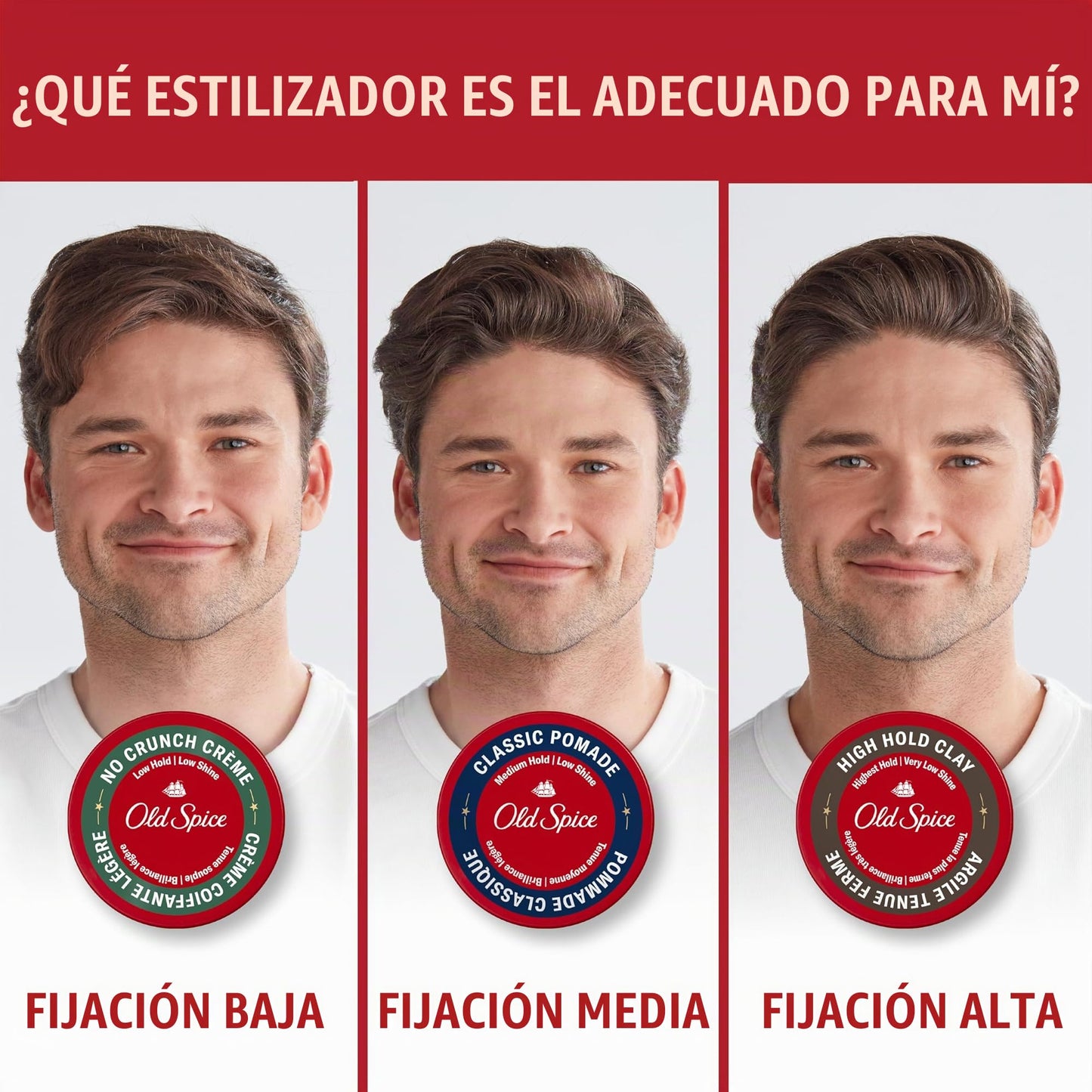 Old Spice Pasta Fijación Media - Alta con Brillo 63 g