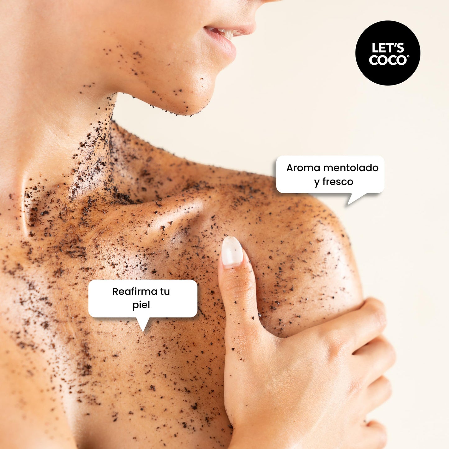 LET'S COCO | Exfoliante Corporal Super Tonificante, Let’s Coco Black - Exfoliante de Café, Anti-Celulitis, Para Uso en Todo el Cuerpo - Contenido Neto 200 Gr – 7 Oz