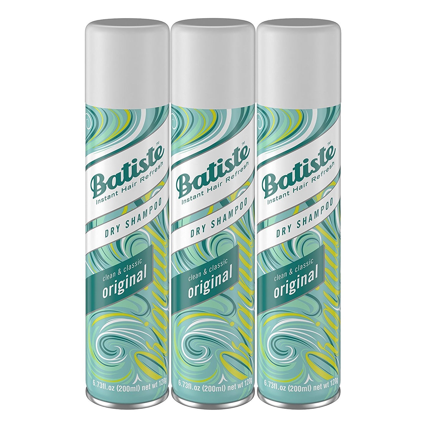 Champú Seco Batiste Original Fragancia Pack de 3