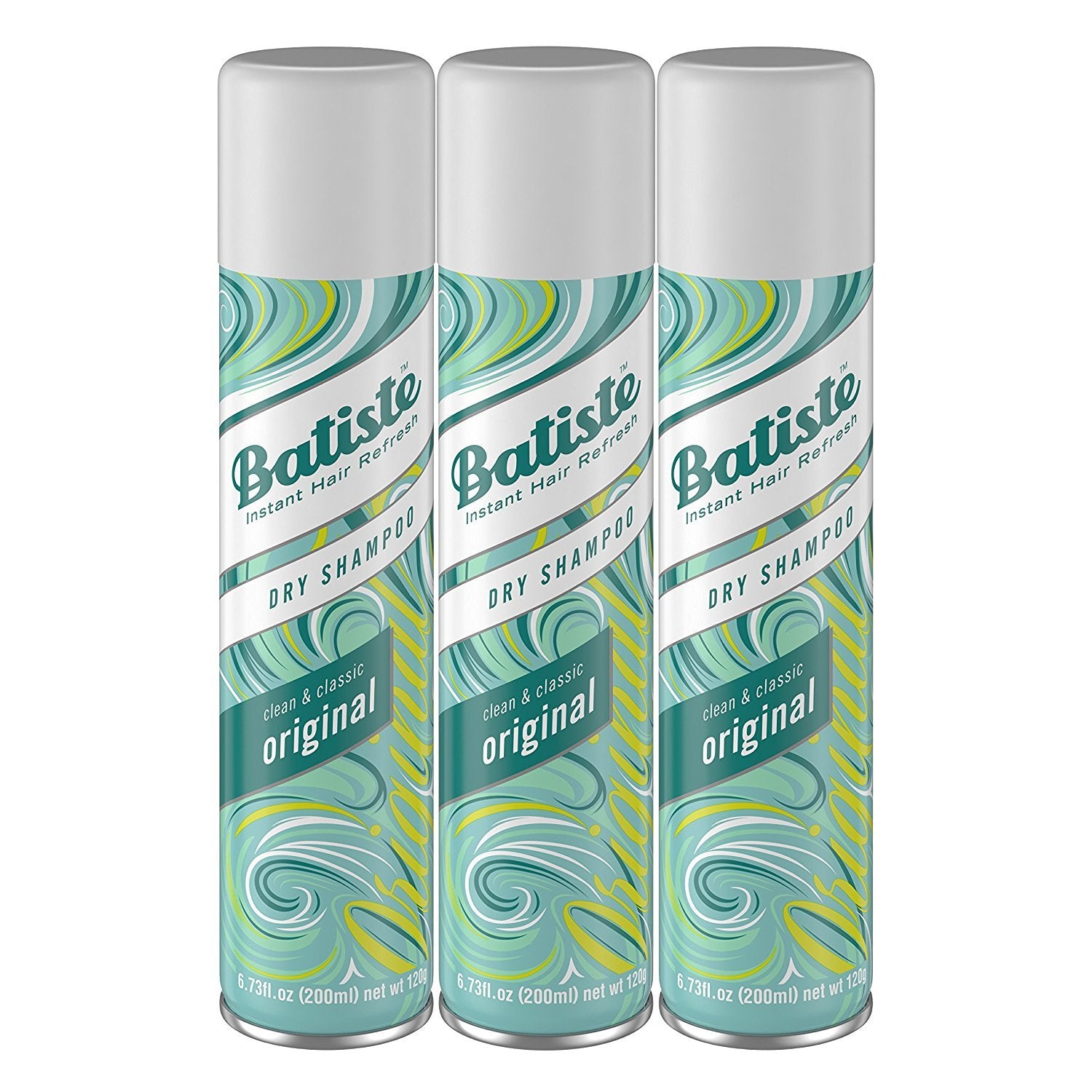 Champú Seco Batiste Original Fragancia Pack de 3