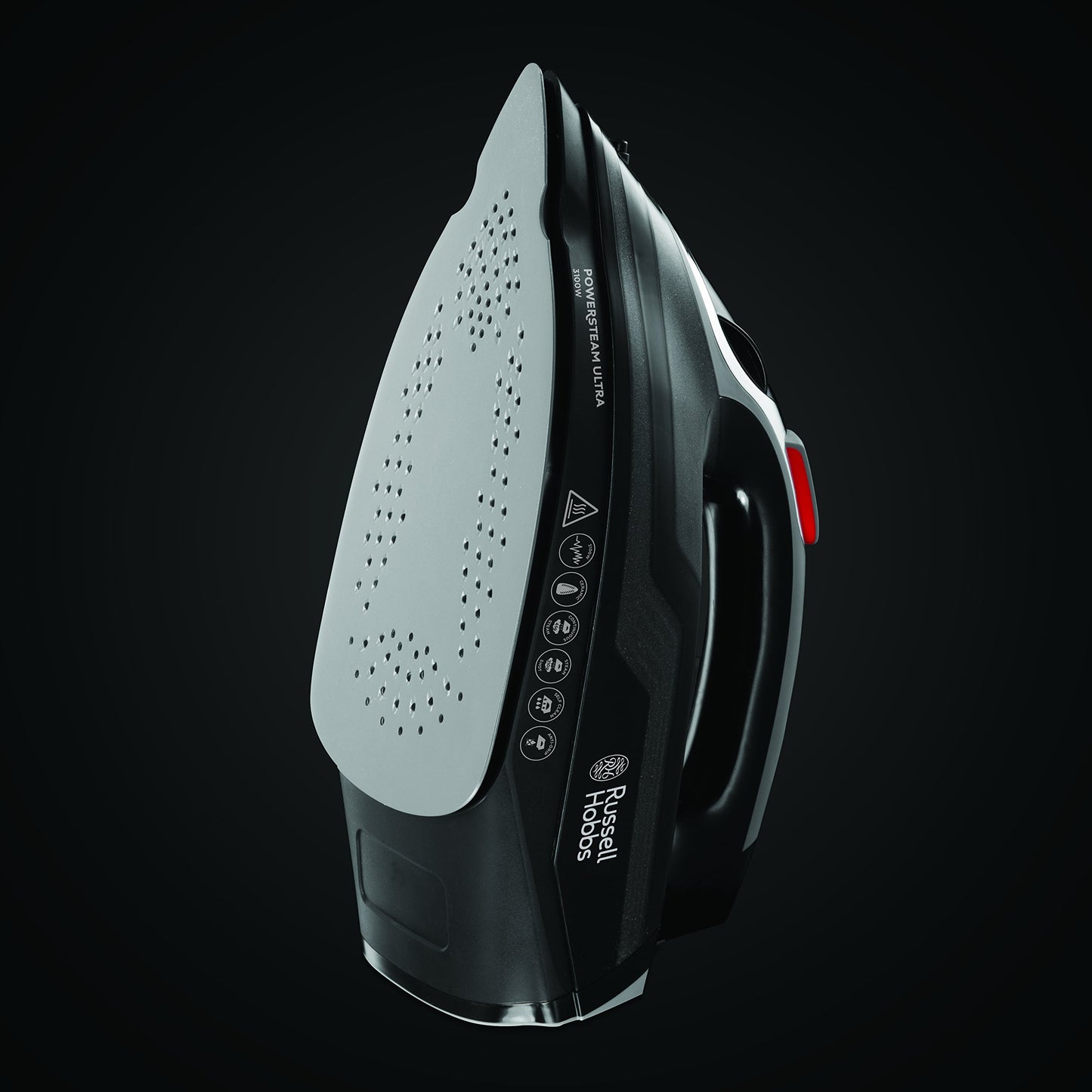 Plancha Russell Hobbs Negro Gris Suela De Cerámica 3100W Vapor-Seco 3100W