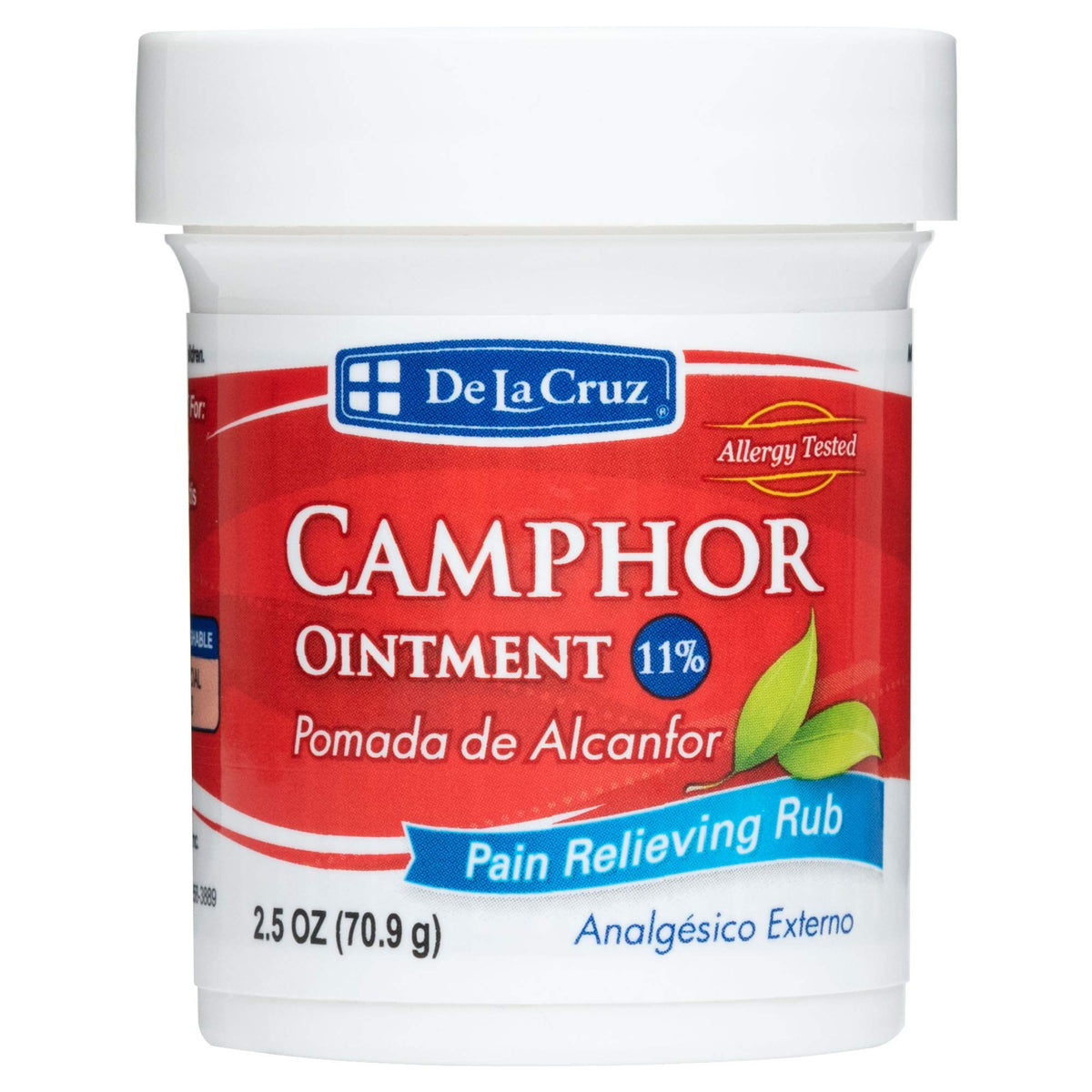 De La Cruz Camphor Ointment 2.5 oz - Pomada De Alcanfor by De La Cruz