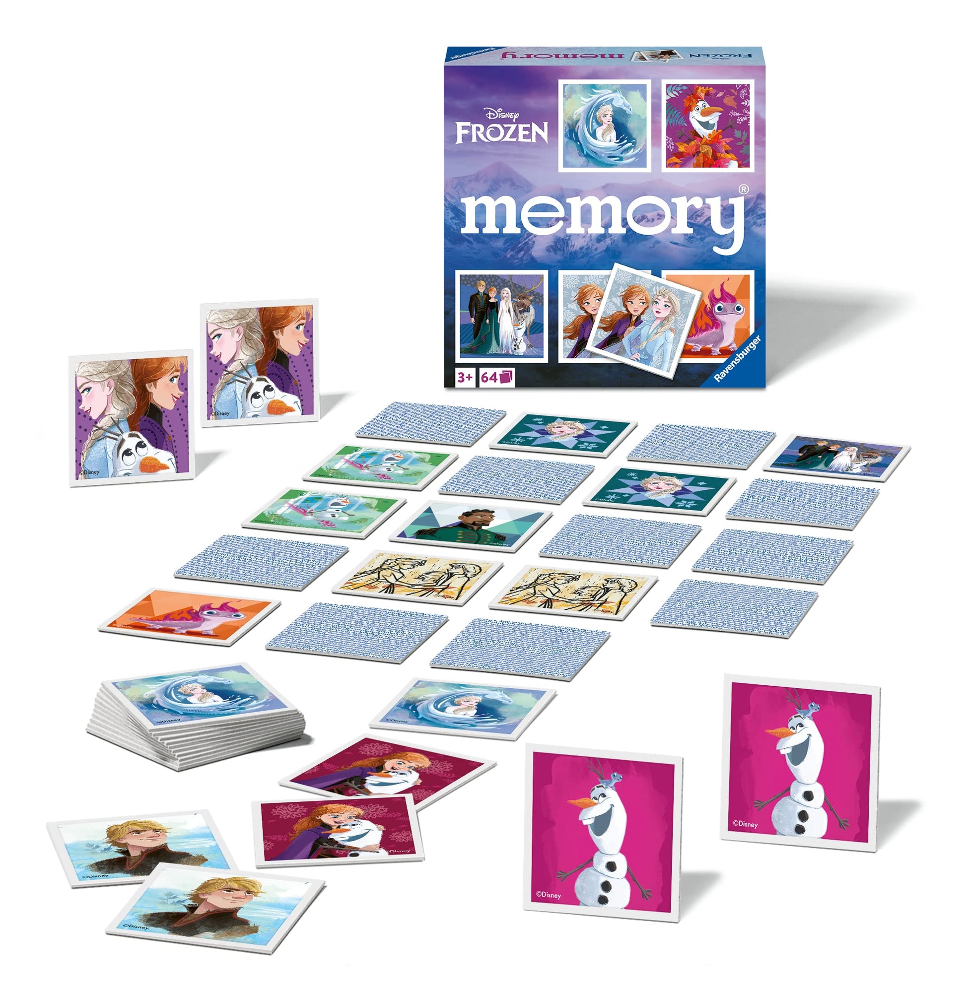 Juego de Memoria Ravensburger Disney Frozen para Niños a Partir de 3 Años
