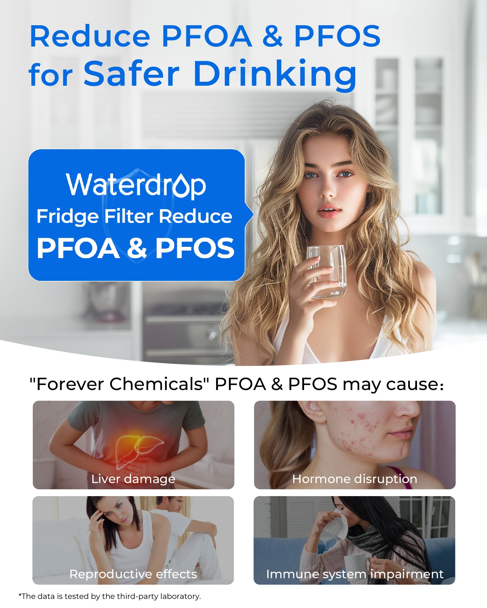 Refrigerador Waterdrop Blanco Paquete de 3 Avanzado