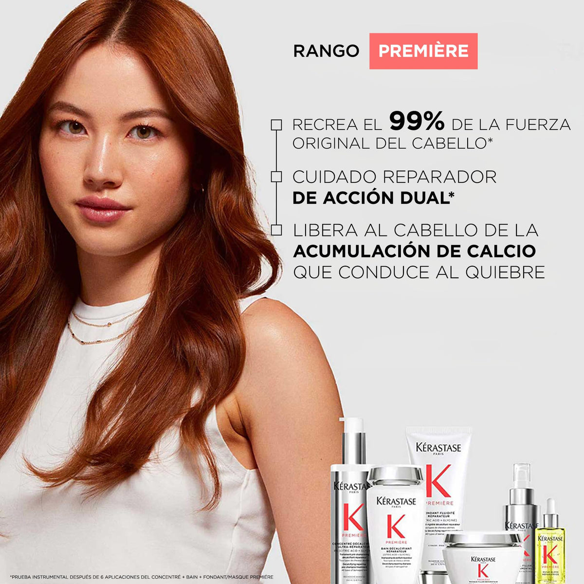 KÉRASTASE Premier Bain decalcificant Reparateur | Shampoo para Cabello Dañado | Elimina el Calcio, Fortalece y Repara el Cabello | Con Ácido cítrico y Glicina | 250ml