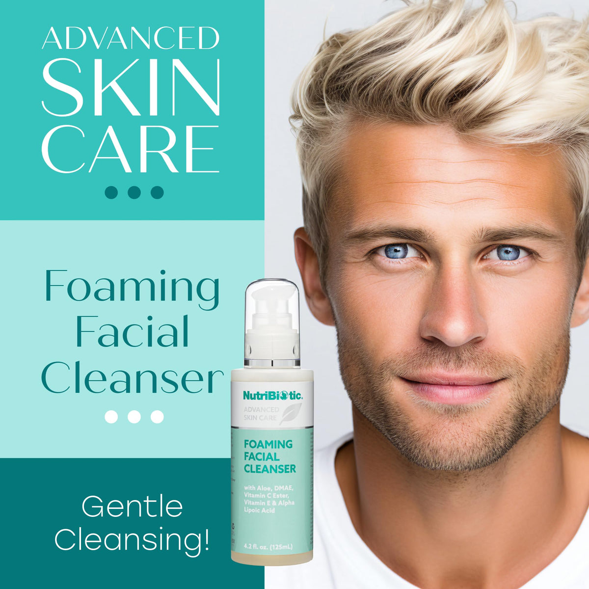 Nutribiotic - Foaming Facial Cleanser, 4.2 oz liquid
