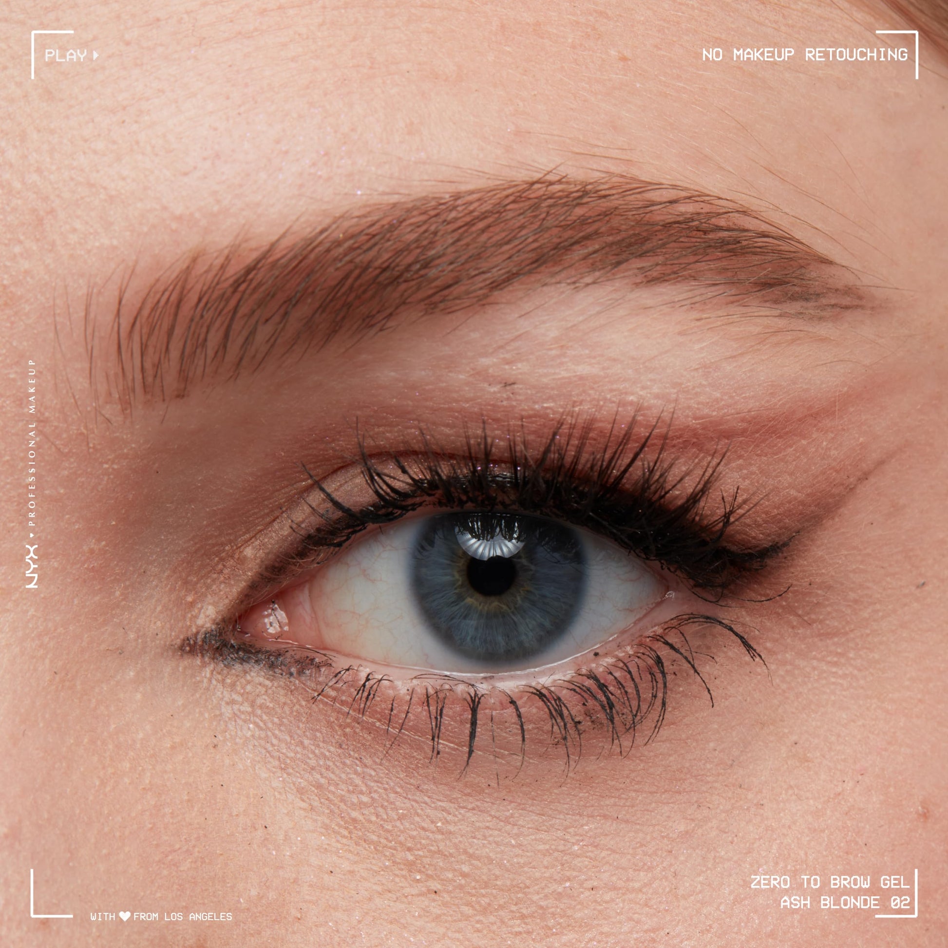 NYX Professional Makeup, Zero To Brow, Gel de Cejas con Color, Tono Ash Blond