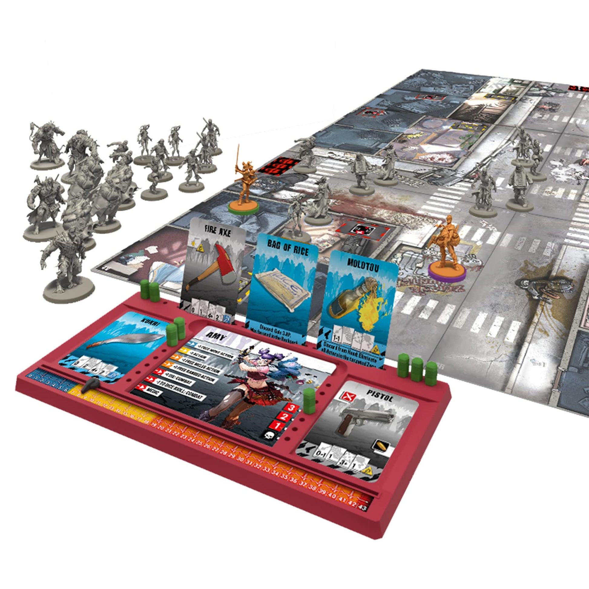 CMON - Segunda edición de Zombicide | Juego de zombis | Juego de mesa cooperativo de miniaturas | Juego de mesa de aventuras de terror | Mayores de 14 años | Para 1 a 6 jugadores | Tiempo promedio de juego de 60 minutos