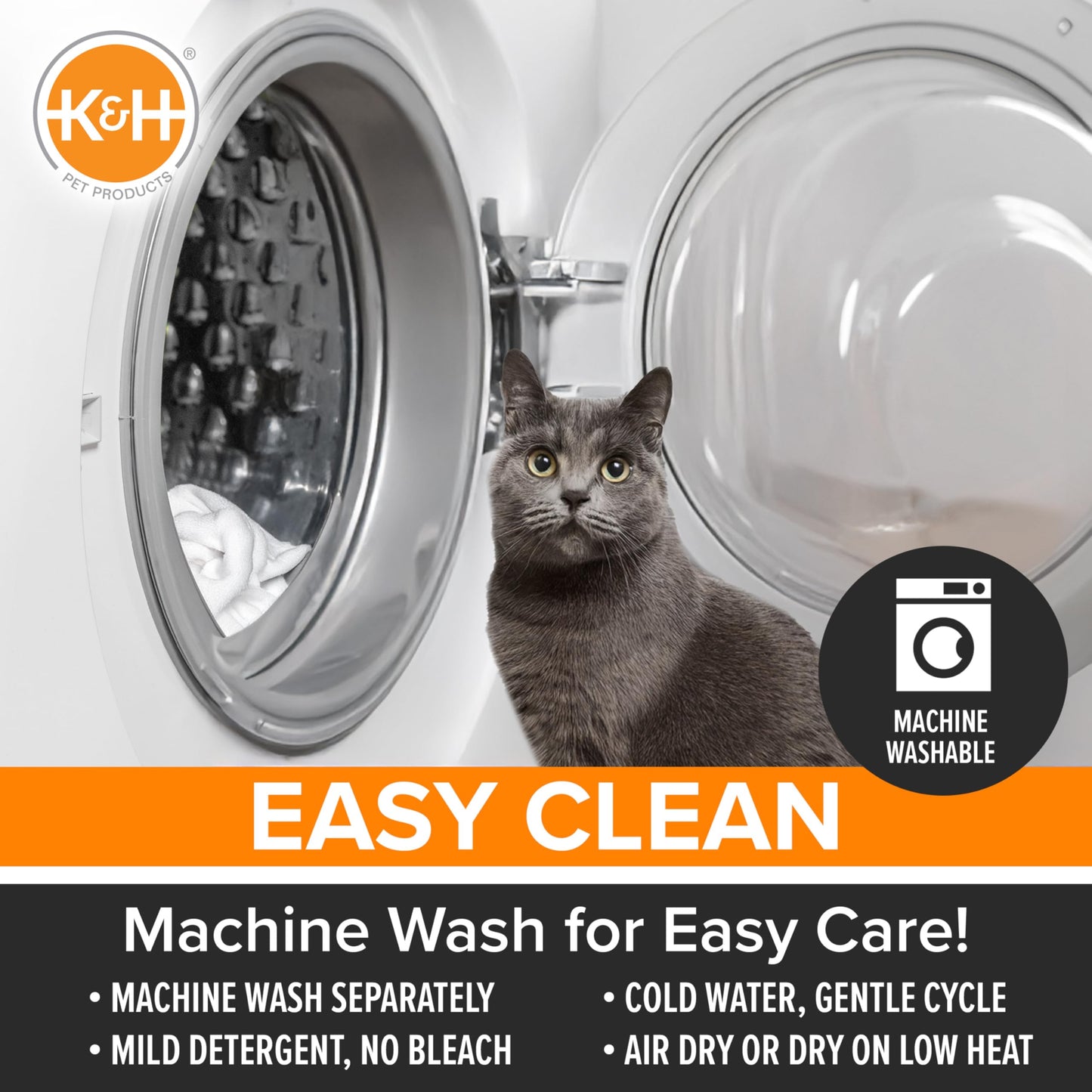 Almohadilla Autocalentable K&H Pet Products Oatmeal Chocolate Small para Mascotas