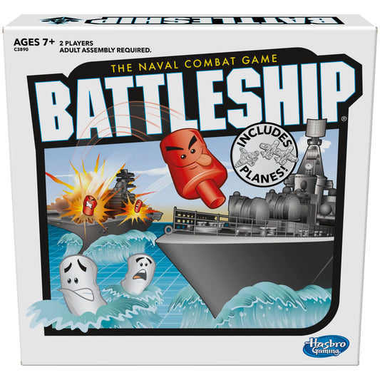 Hasbro Gaming Juego de Mesa de Estrategia Battleship con Aviones, Exclusivo de Amazon, para Edades de 7 años en adelante, Estándar