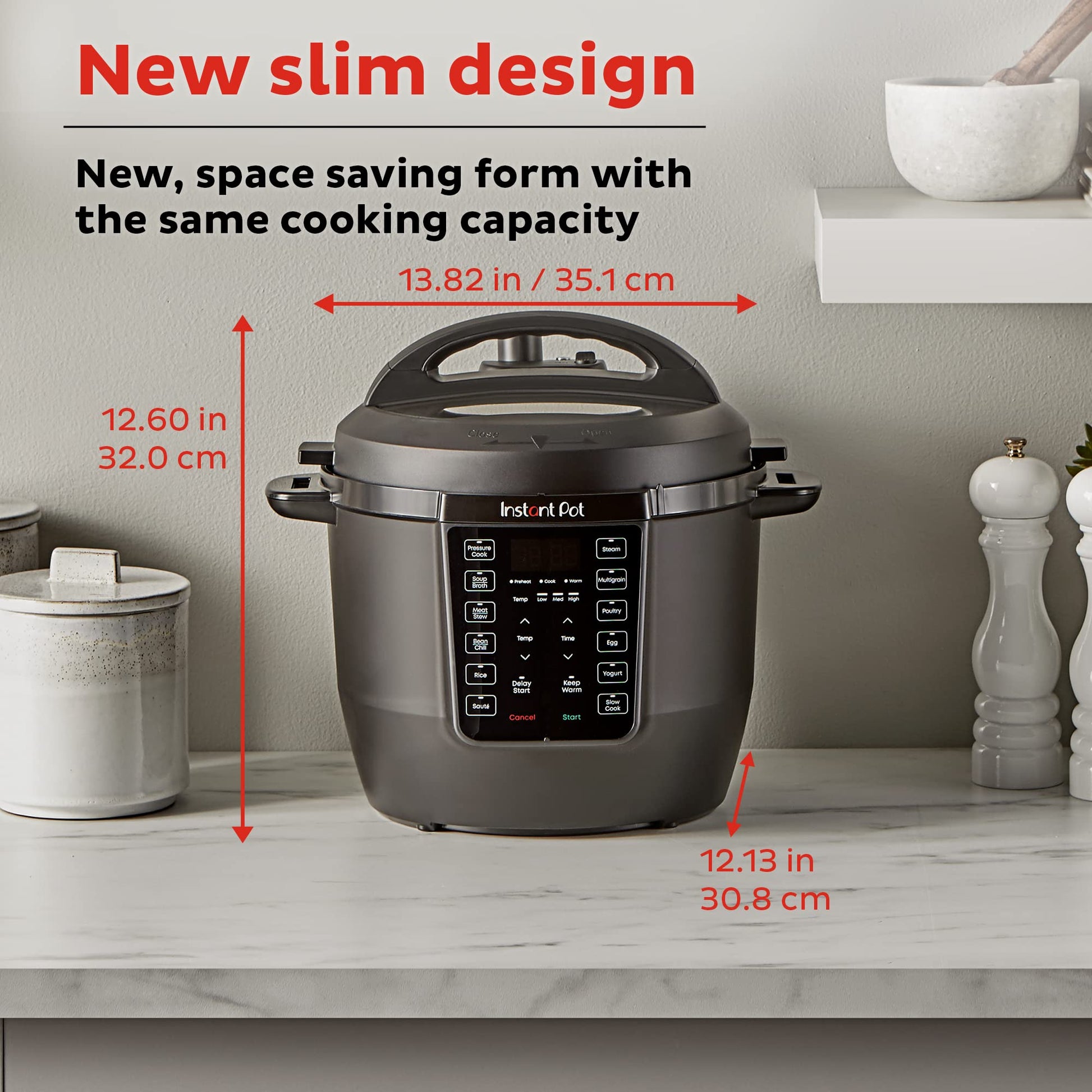 Instant Pot RIO, 7 en 1, olla de presión, olla de cocción lenta, olla de arroz, vaporizador, salteado, yogur y calentador, incluye aplicación con más de 800 recetas, 6 cuartos de galón