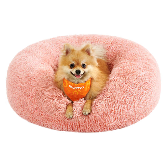 Cama de Perros Feandrea Rosa con Cojín Central Extraíble y Lavable