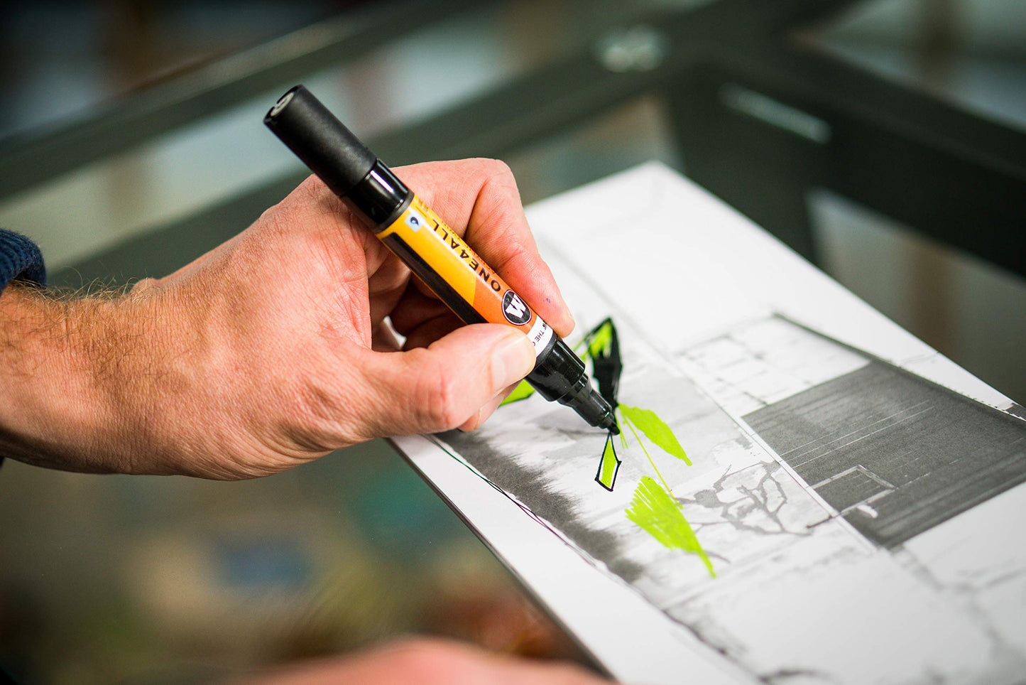 Molotow 227443 Marcador Acrílico Twin 1.5 Mm/4 Mm, Grey Blue Light # 237