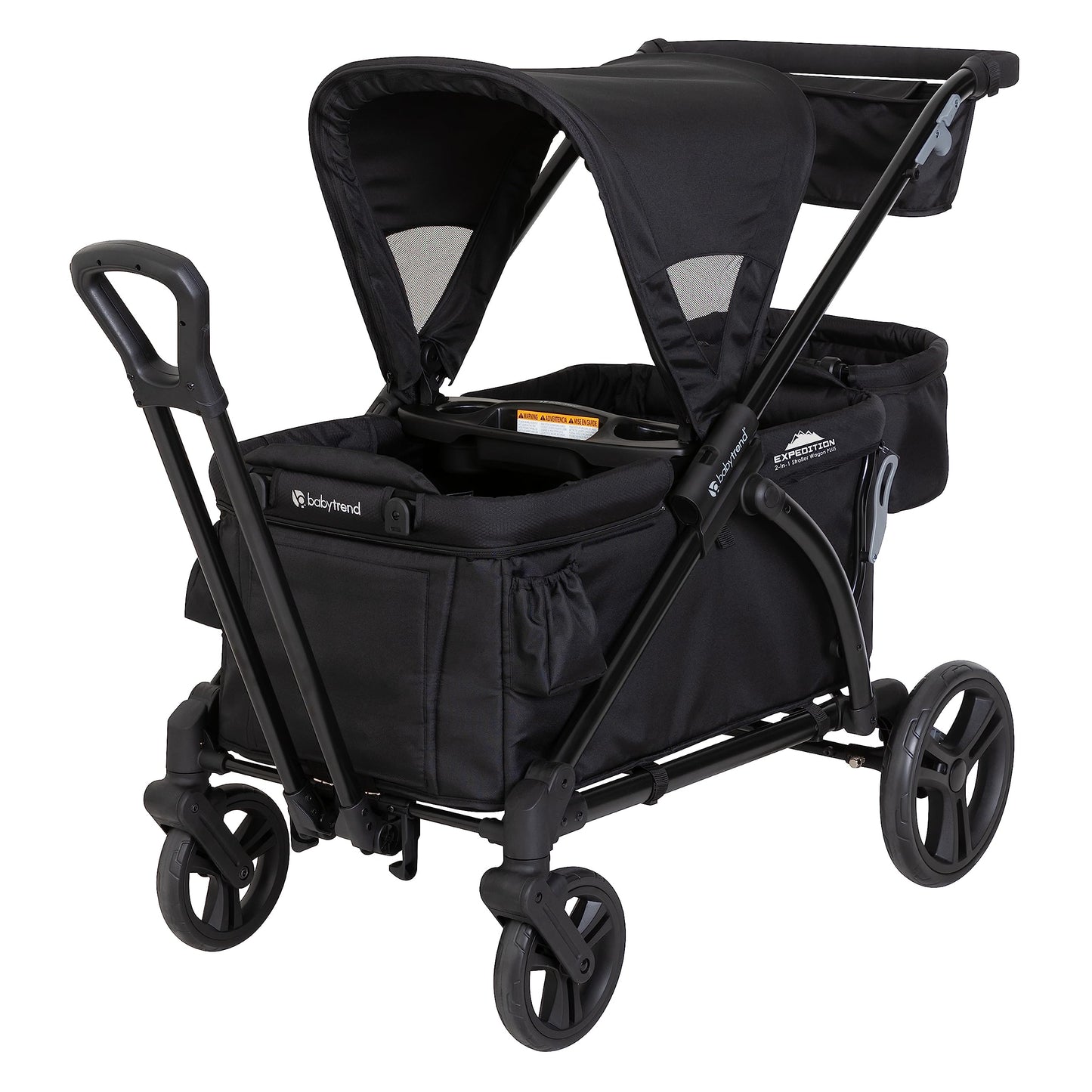 Baby Trend Expedition 2 en 1 Vagón de paseo, Ultra Black
