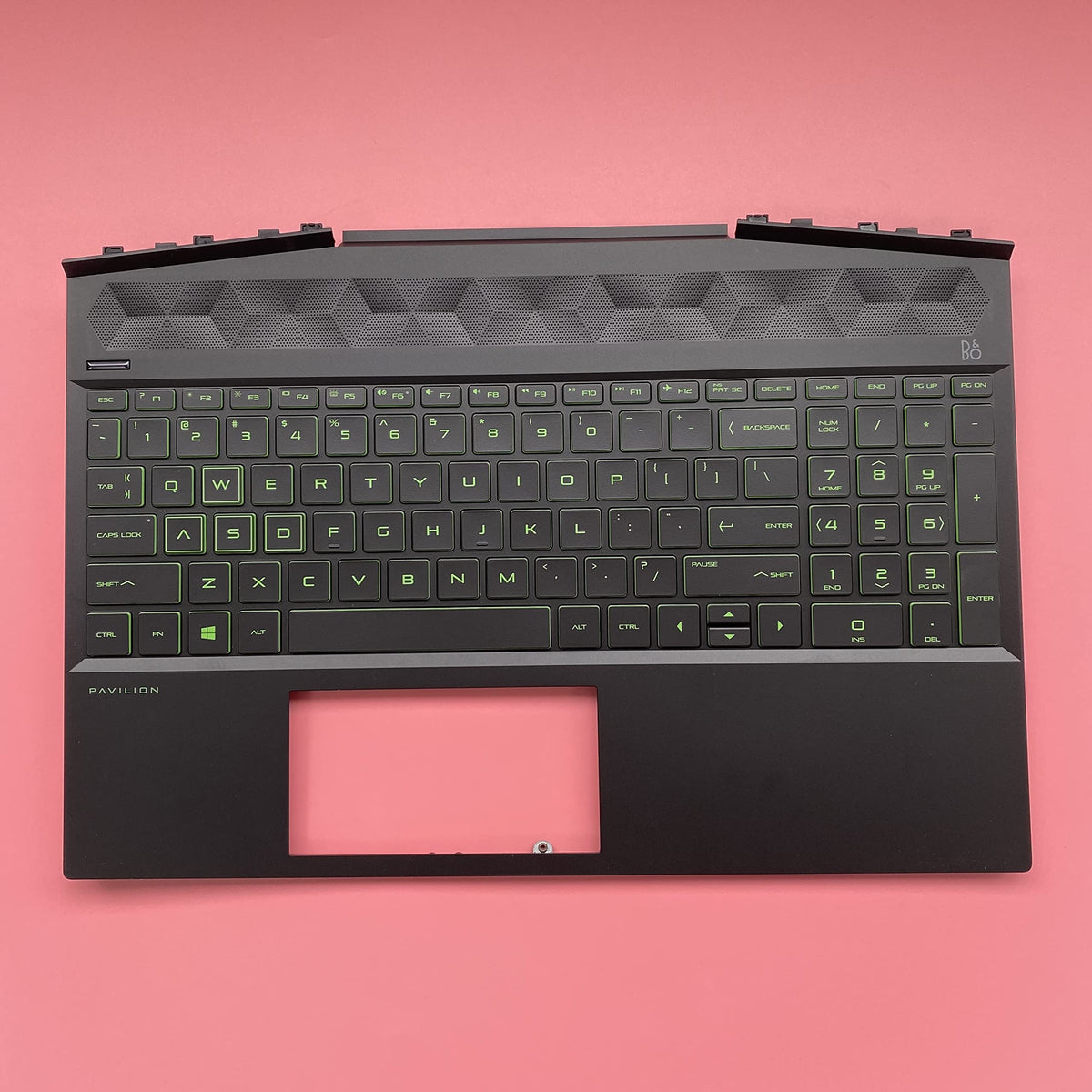 Reposamanos Retroiluminado Verde para Teclado HP Gaming Pavilion 15-DK 15-DK0126TX TPN-C141