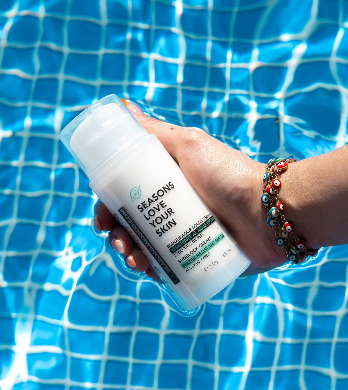 Bloqueador Solar Seasons Resistente Al Agua FPS50+ 100 ml para Mujer