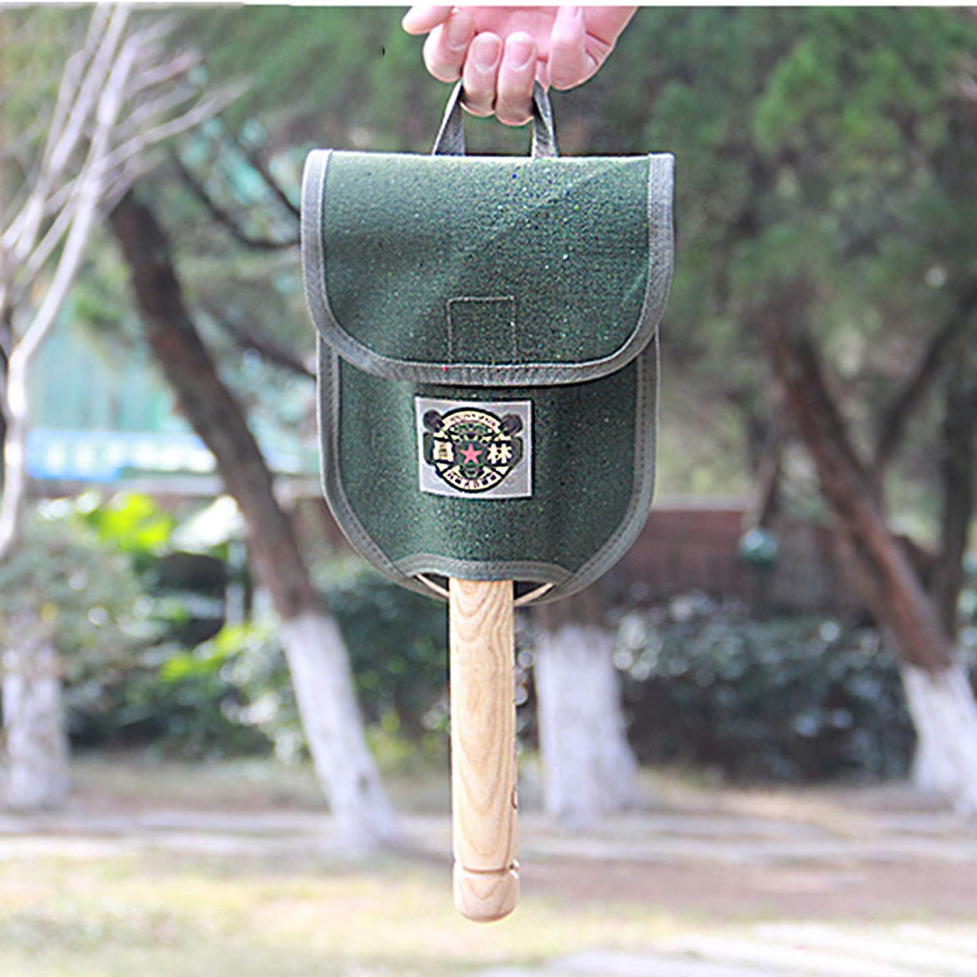 WJQ-308 Pala Militar China Plegable portátil Pala de Camping 18 en 1 con Estuche Impermeable Original Kit de Bolsa