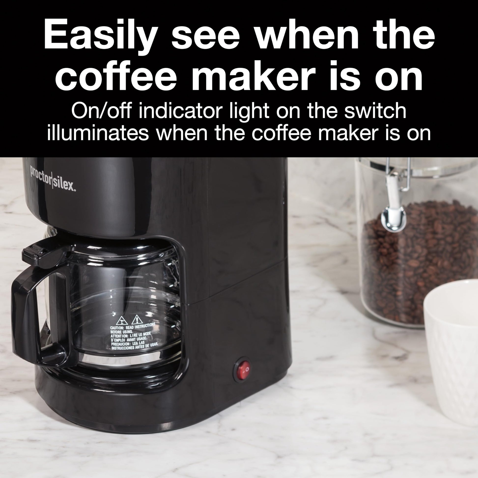 Cafetera Proctor Silex Blanca Capacidad para 10 Tazas