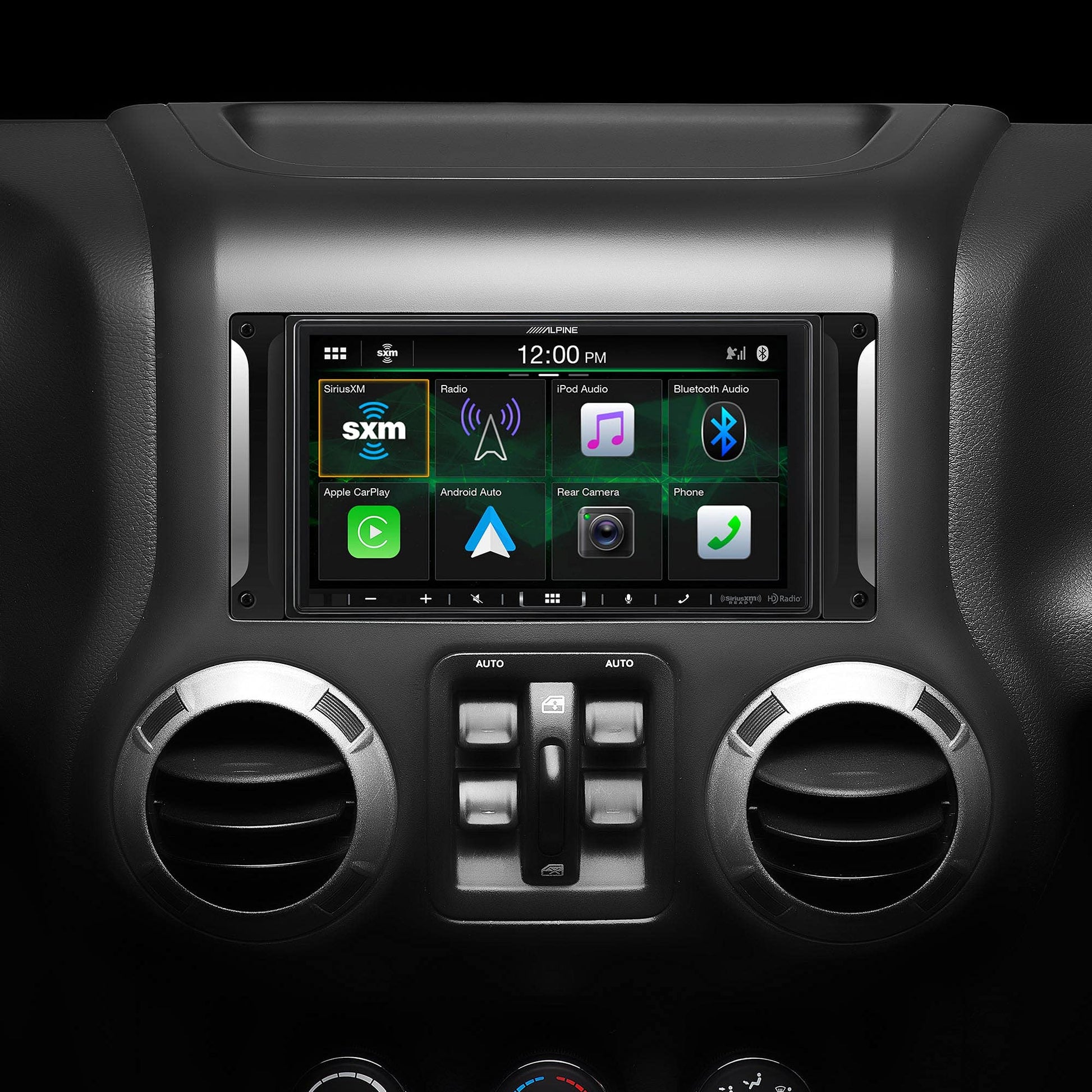 Alpine i407-WRA-JK - Sistema de salpicadero de 7 pulgadas compatible con Apple CarPlay y Android Auto para Jeep Wrangler 2007-2017