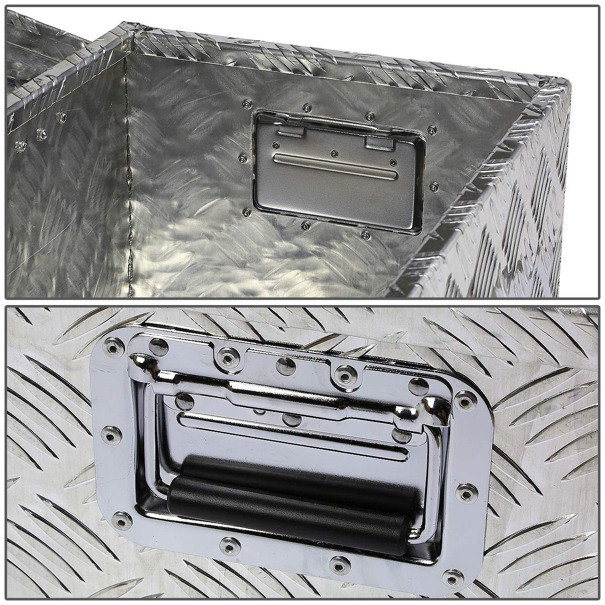 DNA Motoring TBOX-T1-30-ALU - Cama trasera para camión, caja de herramientas de almacenamiento de aluminio