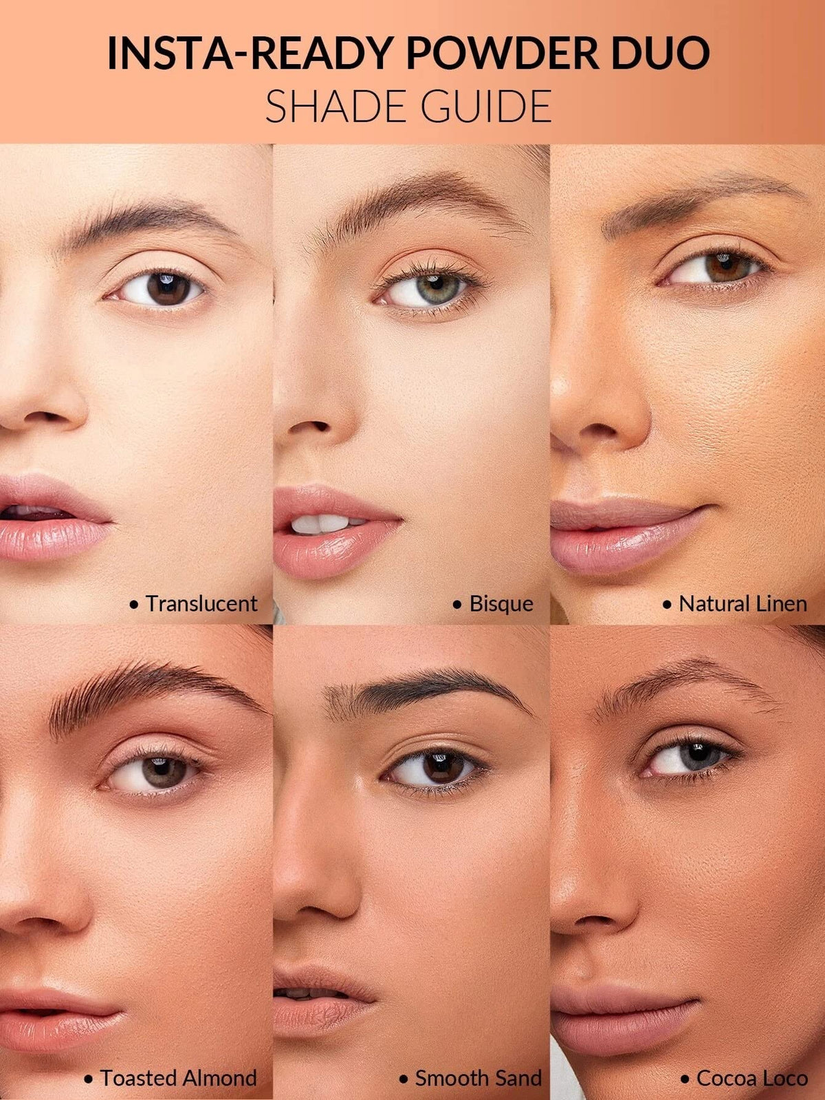 Sheglam Insta-Ready Dúo de Polvos para Rostro Face & Eye Setting Powder Dúo (Toasted Almond)