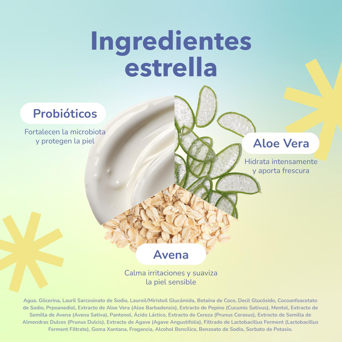 Quiin Smooth Probiotic Body Wash Probióticos Aloe y Avena 500 ml
