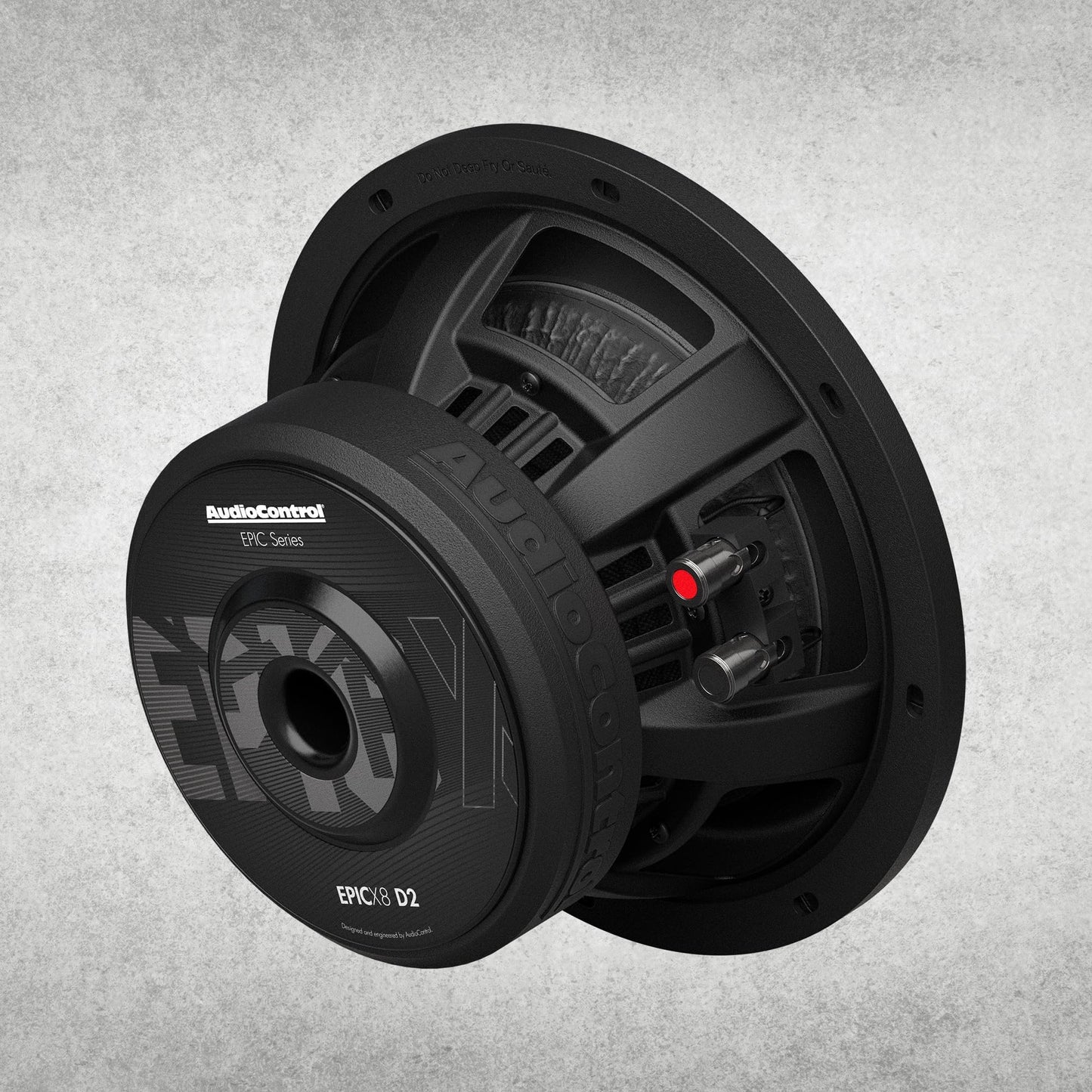 AudioControl EPICX Series - Altavoz de subwoofer para coche de 8 pulgadas, potencia máxima de 600 W (400 W RMS), bobinas de voz duales de 2 ohmios, subwoofer Loud Pro StreetBass para sistema de audio