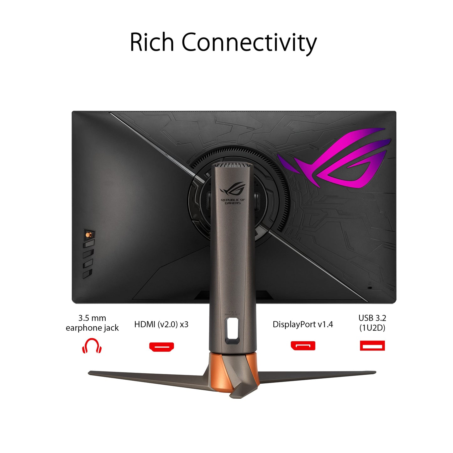 Monitor de Juegos ASUS ROG Swift 360Hz 27” 1440P HDR Negro con Diseño Ergonómico para Hombre