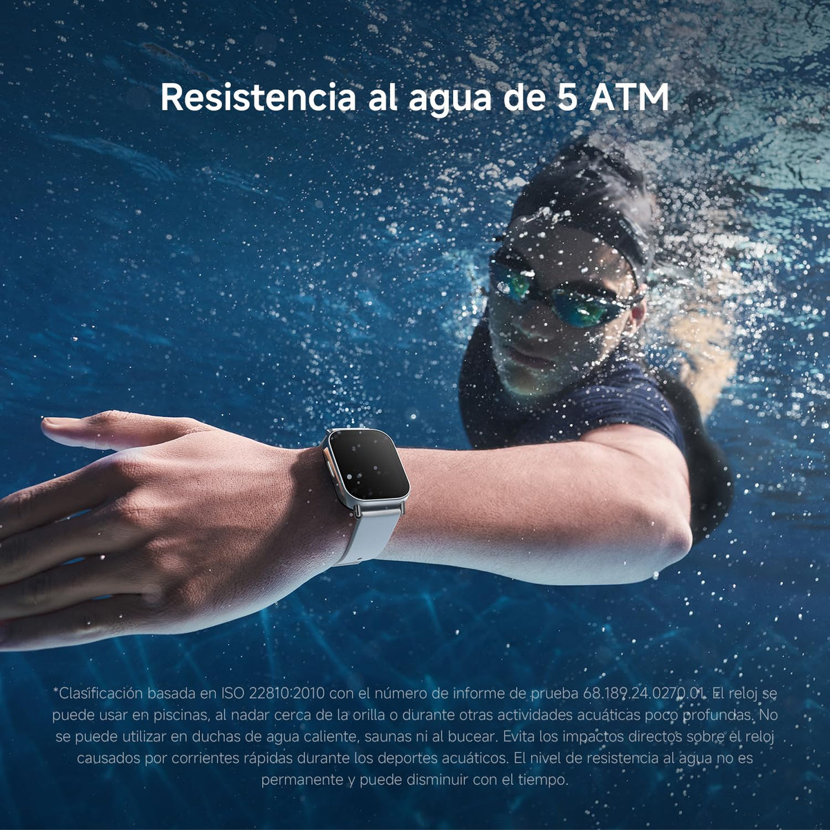 Reloj Inteligente Xiaomi Redmi Oro con GPS para iOS y Android 5ATM