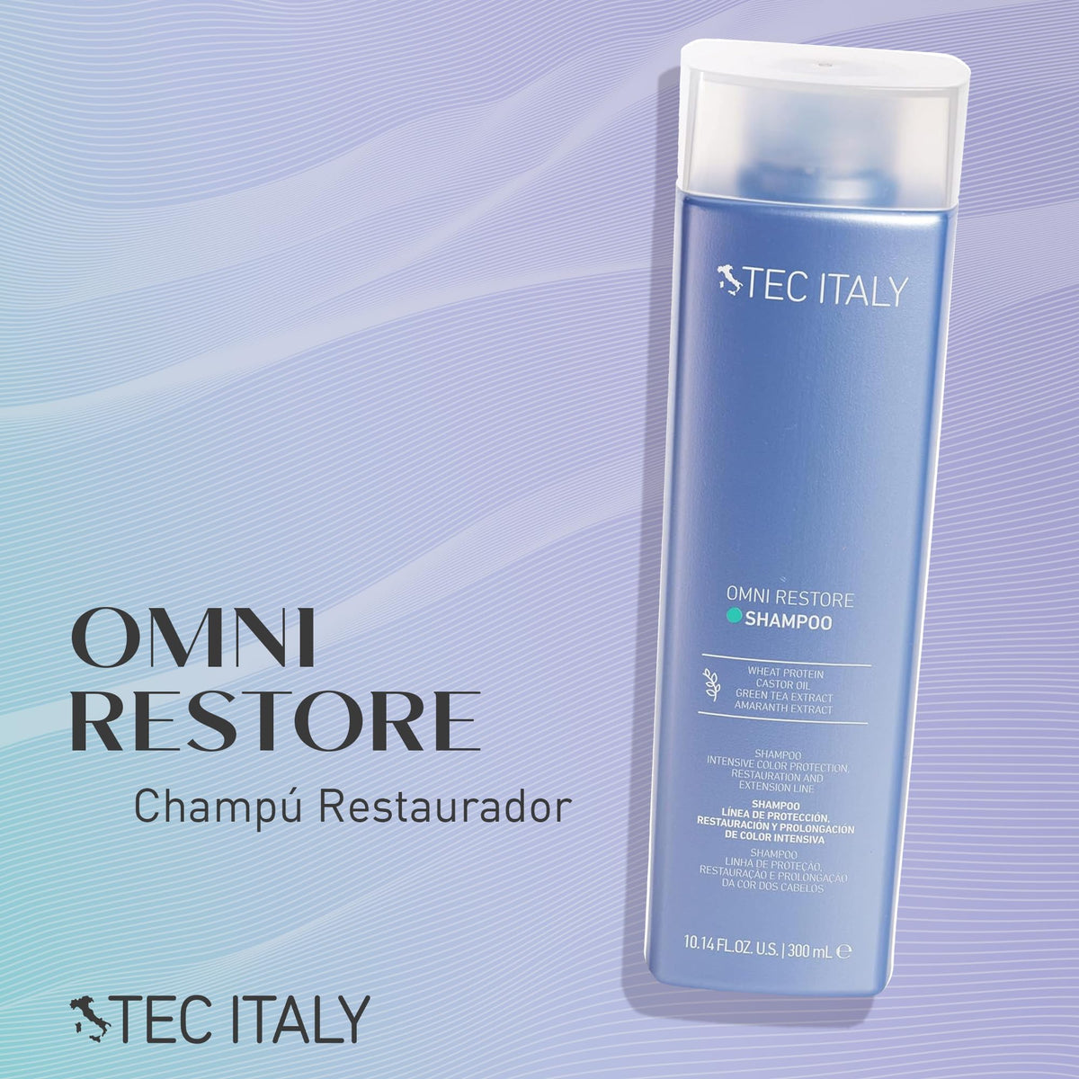 TEC ITALY Omni Restore Shampoo Protección Color y Cuidado Cabello 300 ml