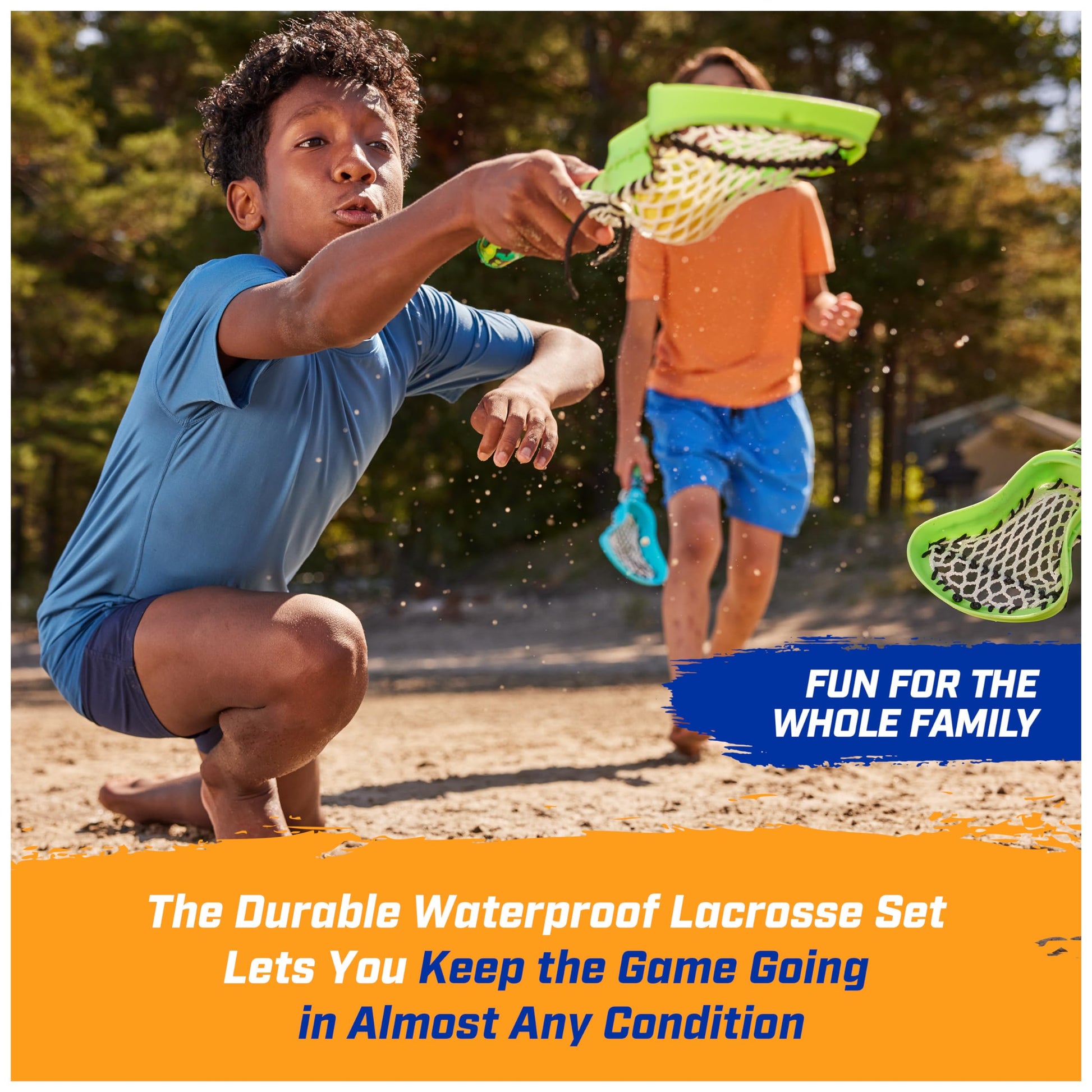 Juego de Lacrosse SwimWays Hydro naranja para Adultos y Niños en Piscina