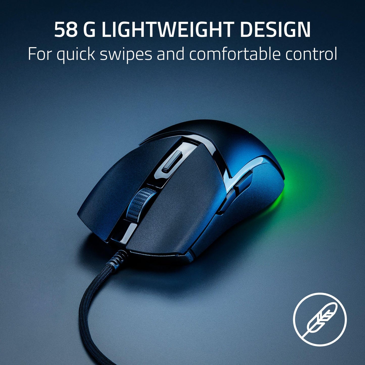 Ratón para Juegos Razer Cobra Negro con Iluminación Chroma RGB y Sensor Óptico 8500 dpi