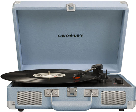 Crosley CR8005F-TN Cruiser Plus - Tocadiscos de Vinilo con Bluetooth de 3 velocidades, turmalina