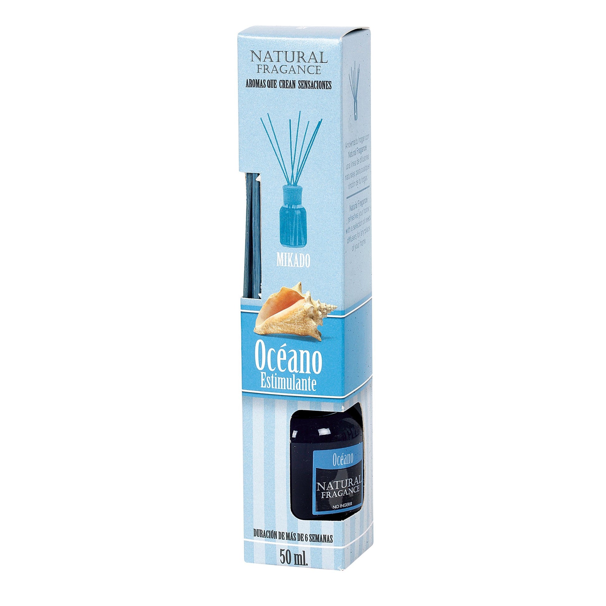 Ambientair Difusor de Varillas 50 ml – Aroma Brisa Marina – Mikado Clásico – Aromatizante Acuático y Refrescante