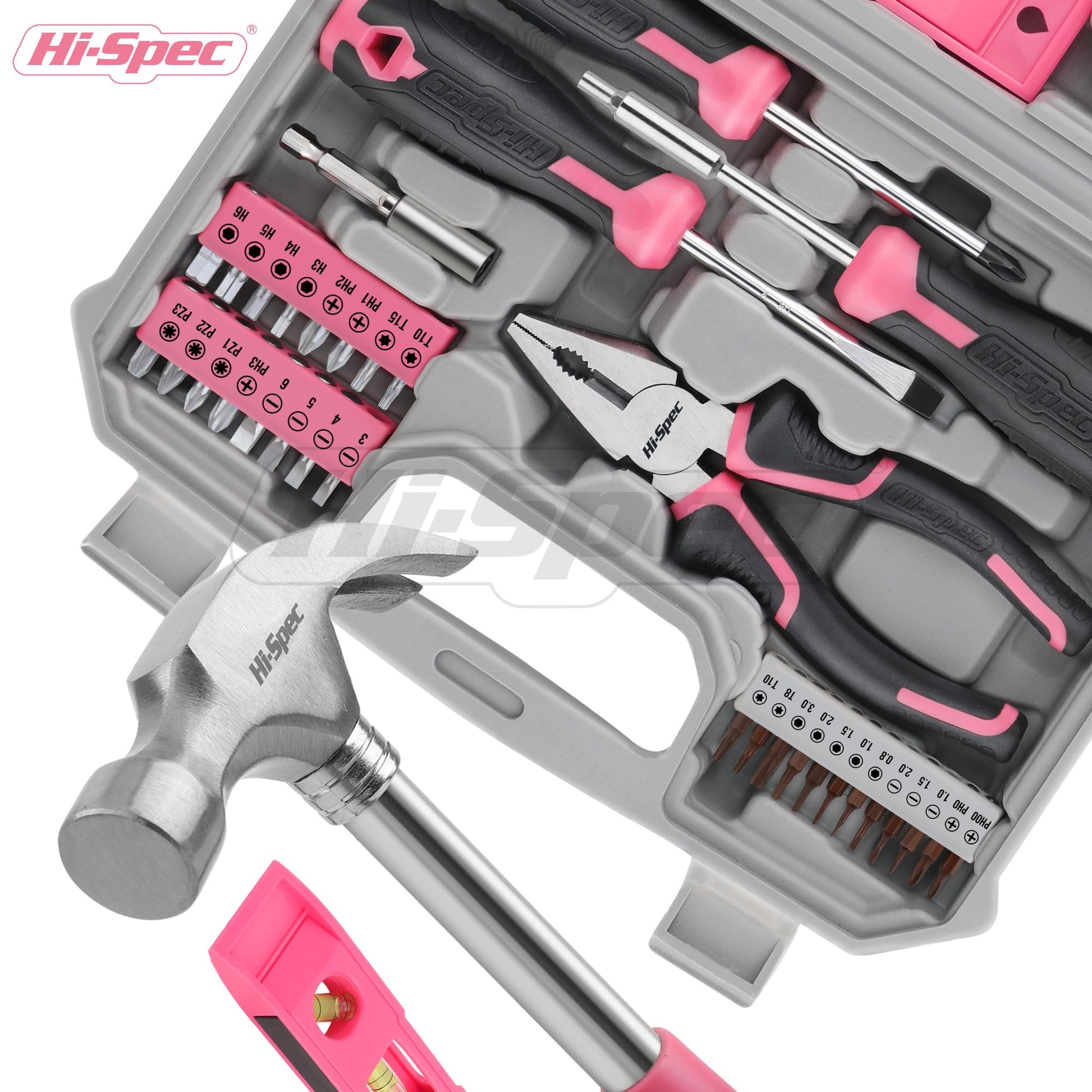 Hi-Spec Juego de Herramientas Básicas de 42 Piezas. Caja de Herramientas Manuales para el Hogar y la Oficina. Kit/Set Ideal para Reparacion, Bricolaje, y Mantenimiento. Incluye Maletin de Transporte