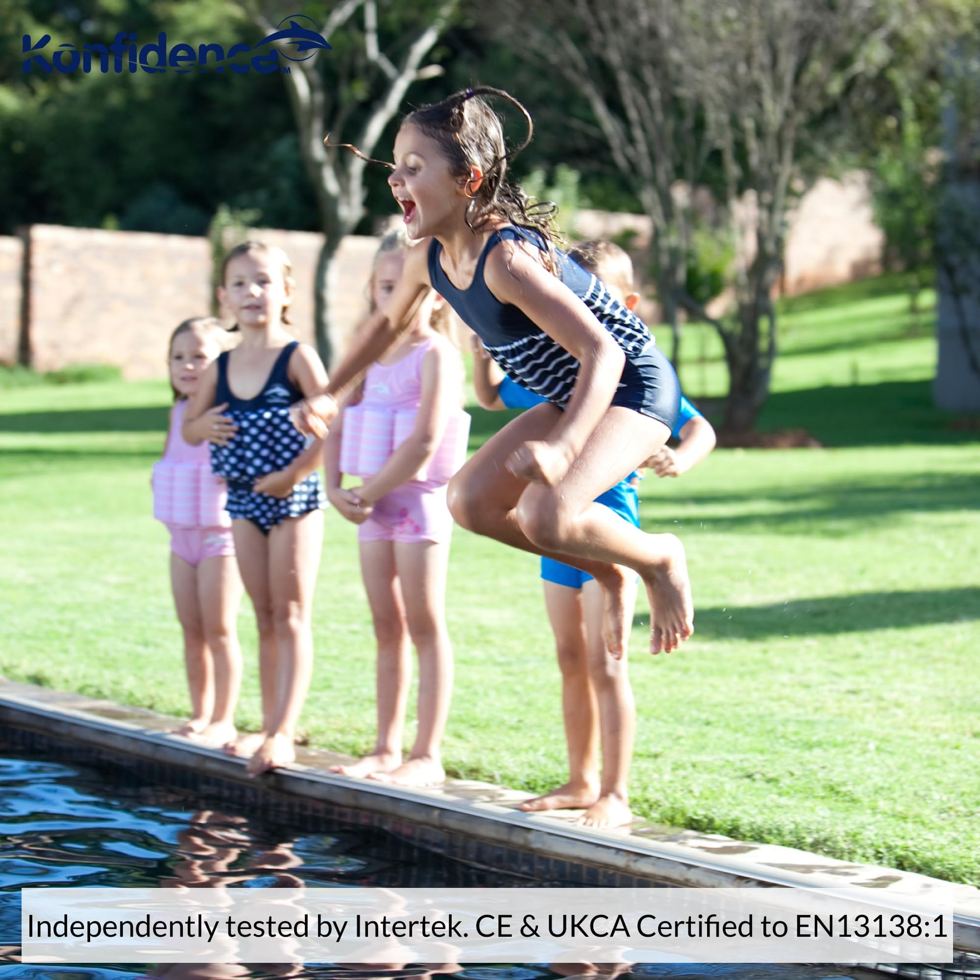 Konfidence Floatsuit (Pink Sea Friends, 1-2 Años)