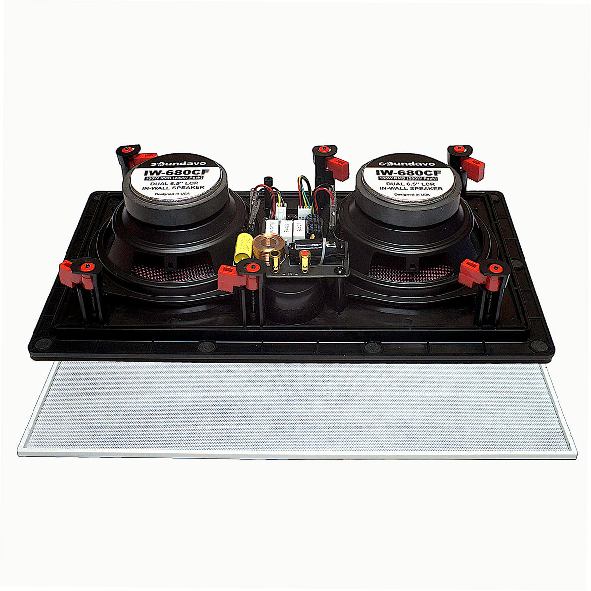 Altavoz LCR Multiuso Dual Soundavo IW-680CF Blanco de 6.5 Pulgadas en Pared