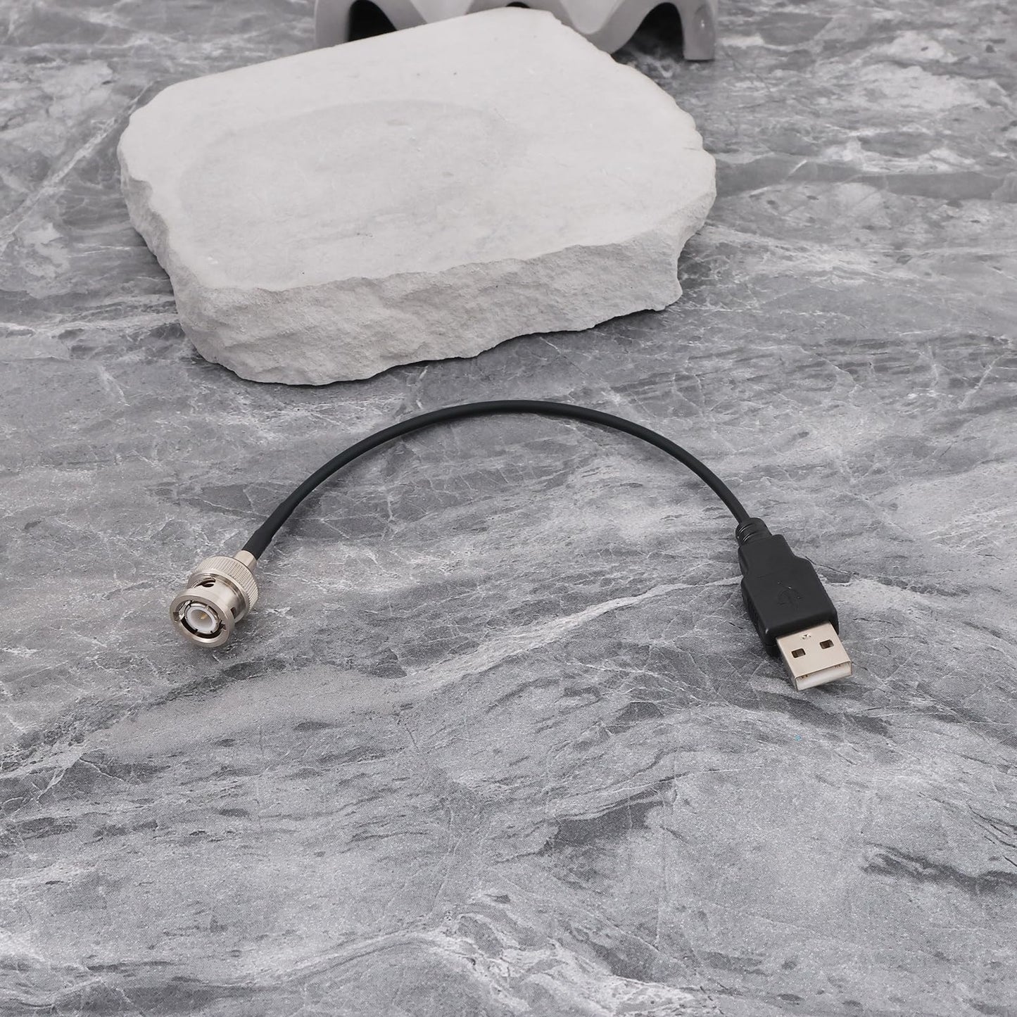 Create idea - 2 cables RG174 BNC macho a USB 2.0 macho adaptador de conector adecuado para prueba coaxial de potencia (20 cm, 50 ohm)