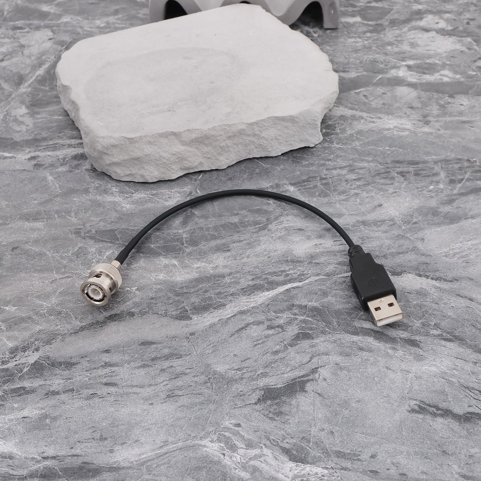 Create idea - 2 cables RG174 BNC macho a USB 2.0 macho adaptador de conector adecuado para prueba coaxial de potencia (20 cm, 50 ohm)