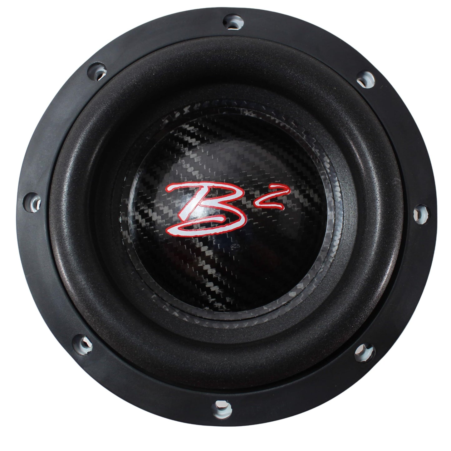 B2 Audio Rampage - Subwoofer de bobina de voz dual de 1 ohmio RMS de fibra de carbono de 16,5 cm