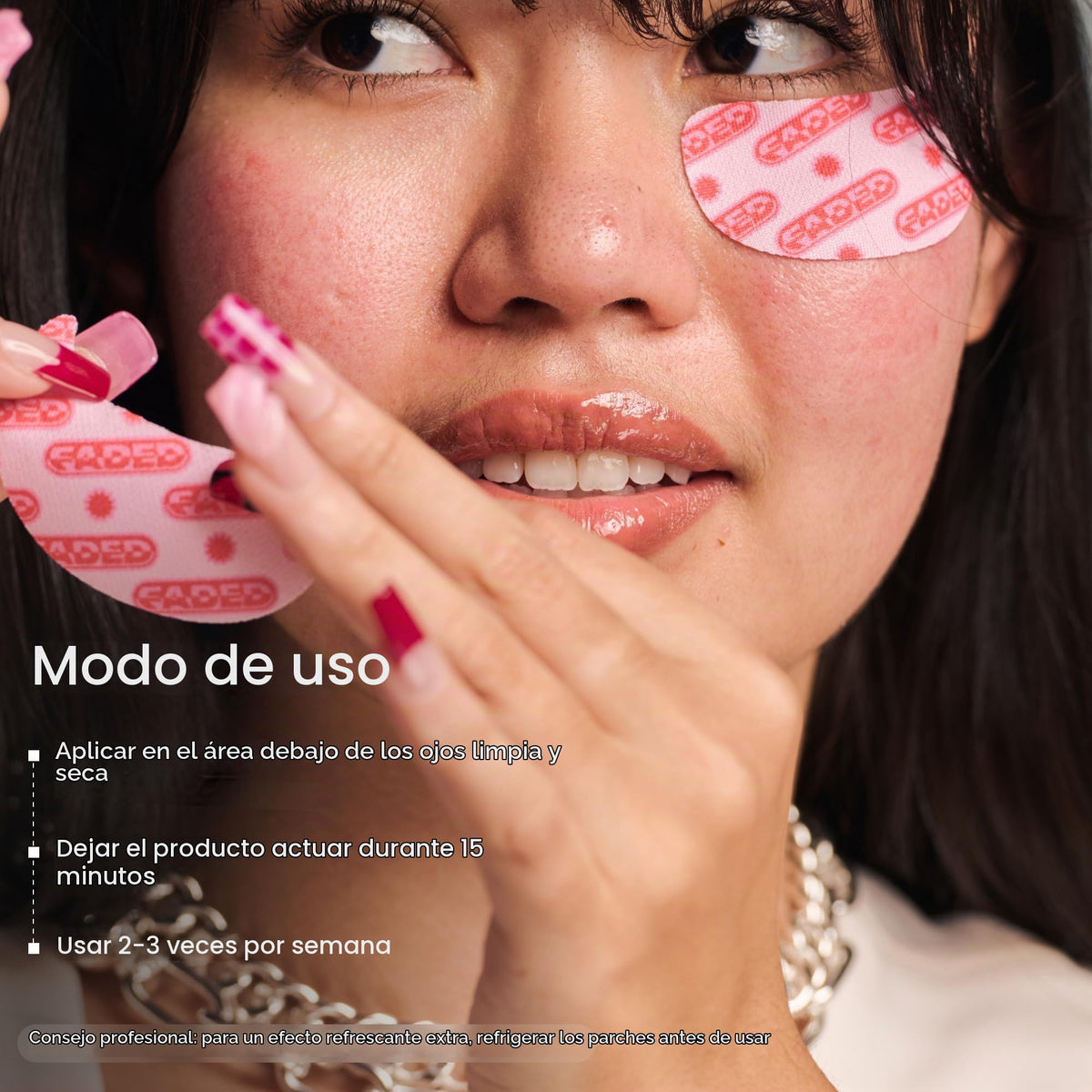 Topicals Máscaras de brilho desbotado para os olhos | Remendos para depuff, hidratar, iluminar e esfriar | Reduz olheiras e linhas finas | Contém ácido kójico, cafeína e niacinamida (conjunto com 6)