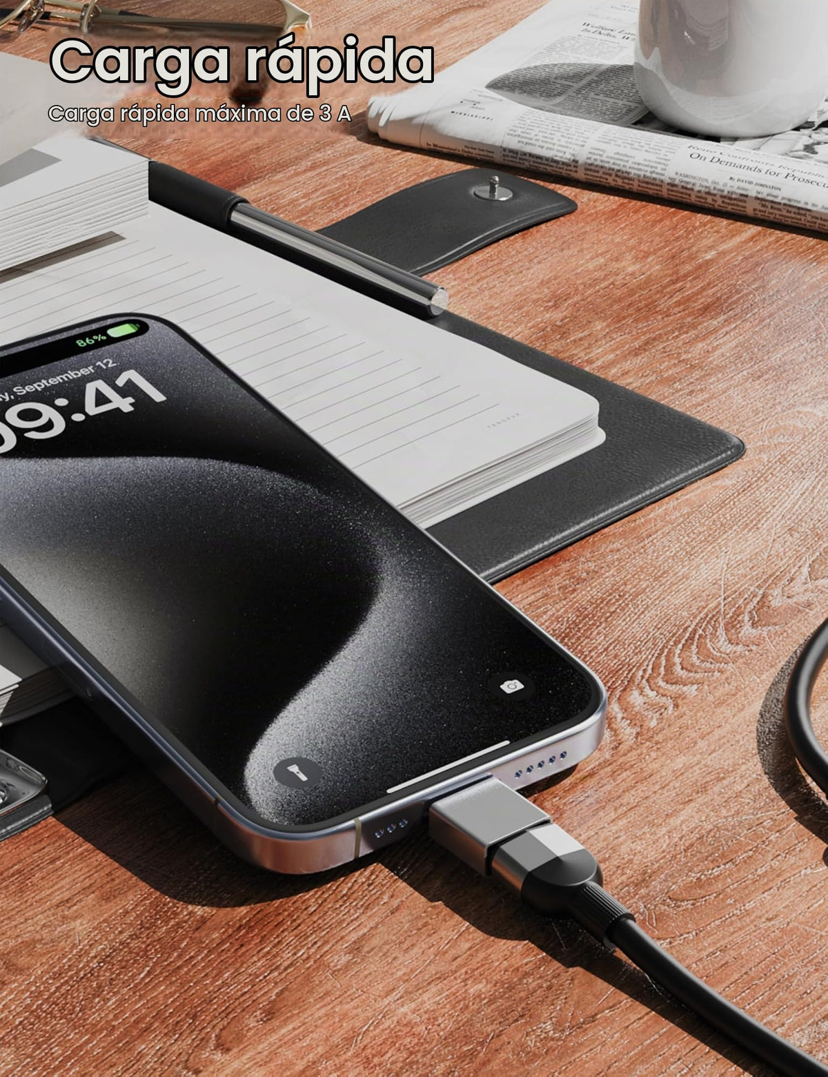 Adaptadores USB 3.0 Fidioto Plateado de Alta Velocidad