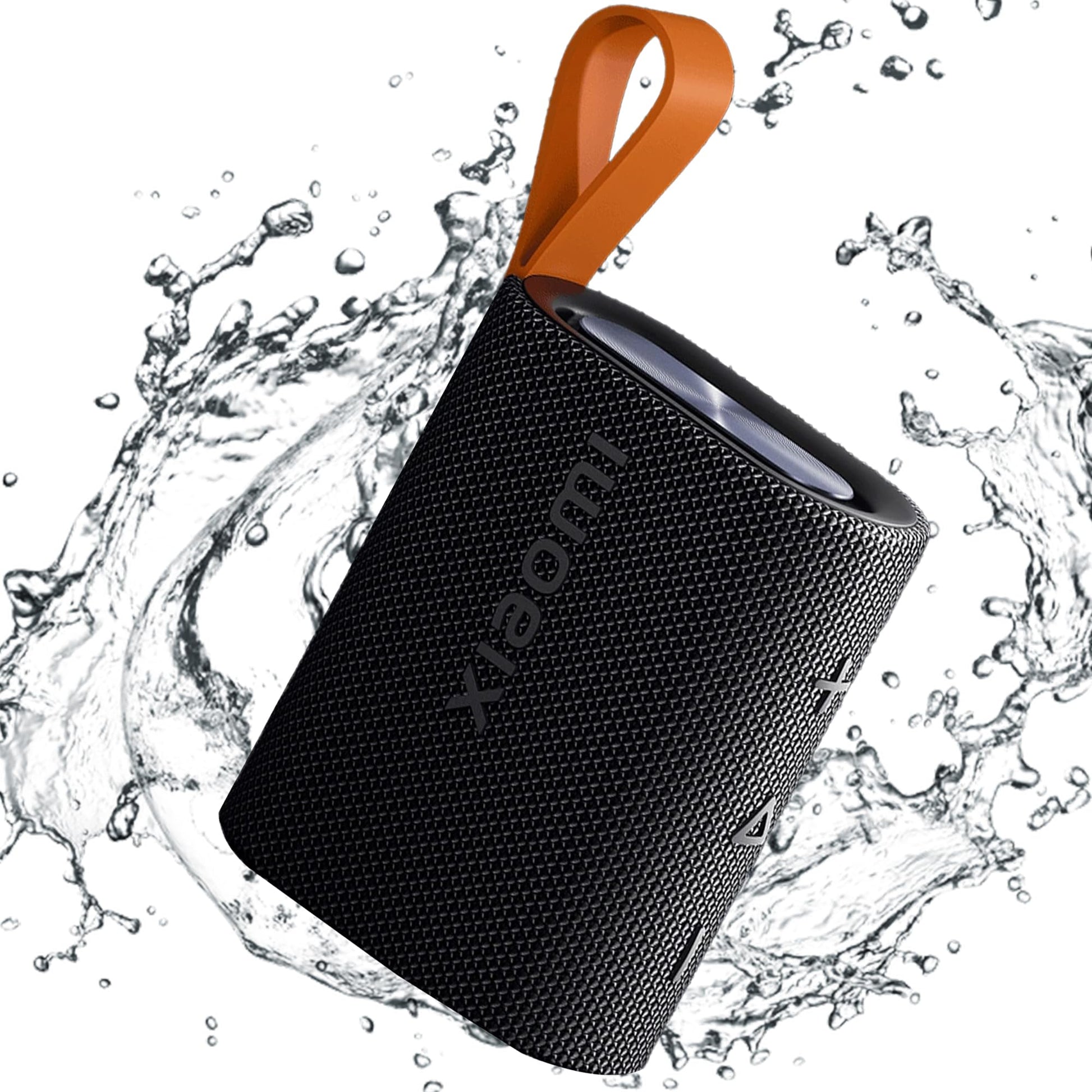Xiaomi Mini altavoz Bluetooth Bluetooth 5.4, altavoz inalámbrico de dientes azules IP67 impermeable con 10 horas de tiempo de reproducción, compatible con conexión TWS, negro