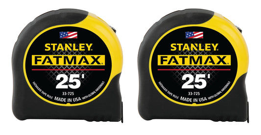 Cinta Métrica Stanley FatMax 25 Pies Paquete de 2 Unidades